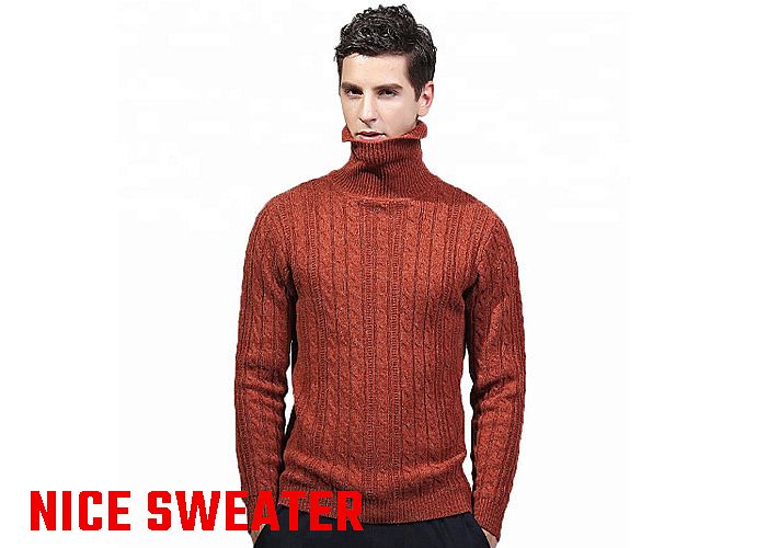 mens red pullover sweater