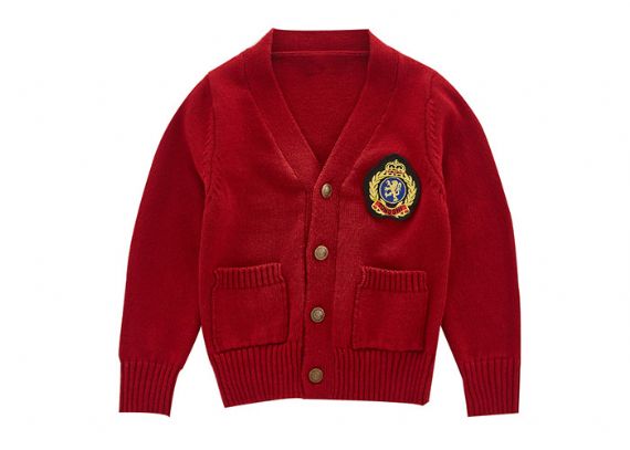 Red hot sale uniform sweater