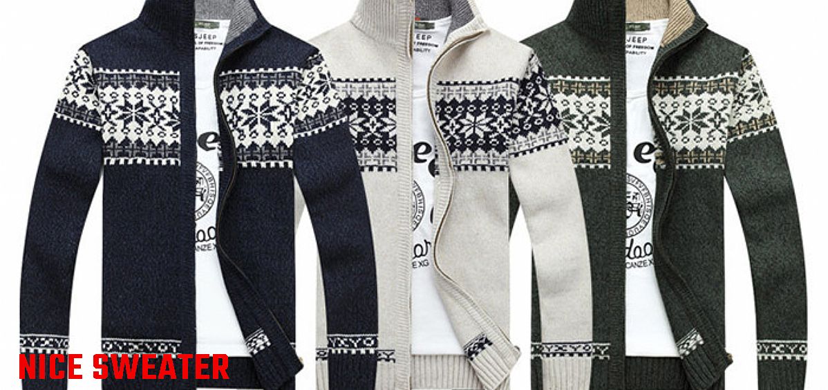 Suéteres tipo cárdigan para hombre, con cremallera completa, cuello alto,  ajuste delgado, chaquetas de punto casuales con 2 bolsillos delanteros